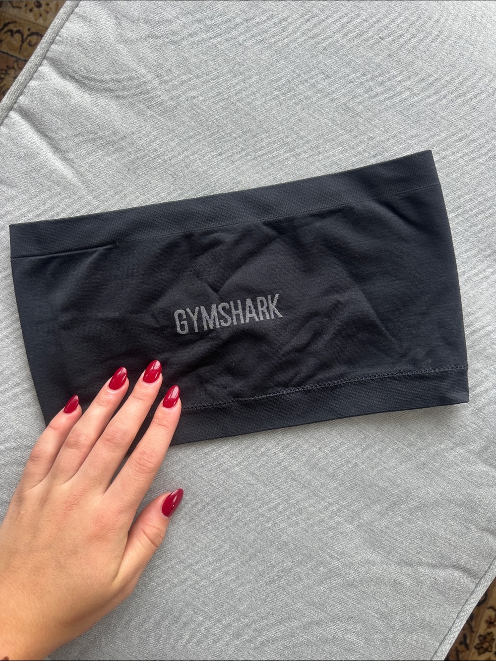 Gymshark Black Seamless Strapless Bandeau